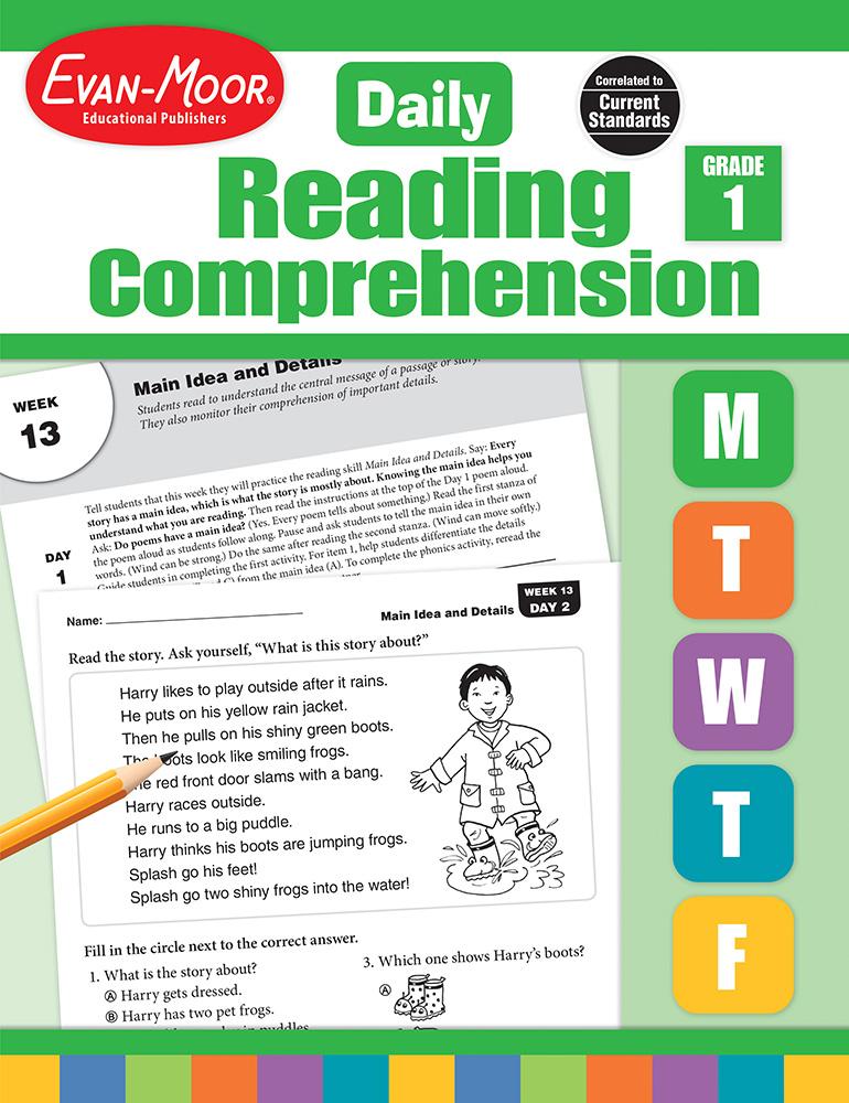 Daily Reading Comprehension, Grade 1