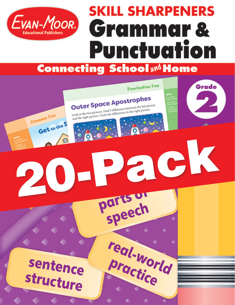 Skill Sharpeners: Grammar and Punctuation, 20-pack