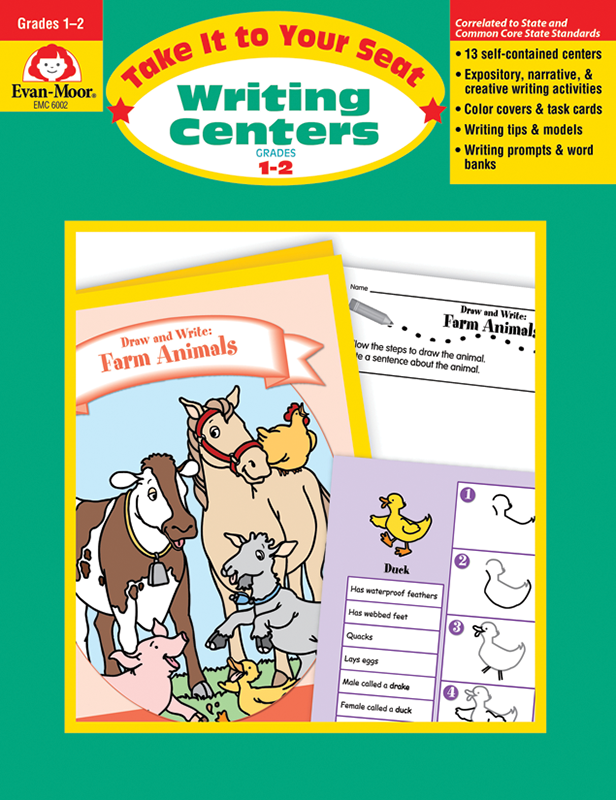 Take It To Your Seat: Writing Centers, Grades 1-2 - Teacher Resource, E-book