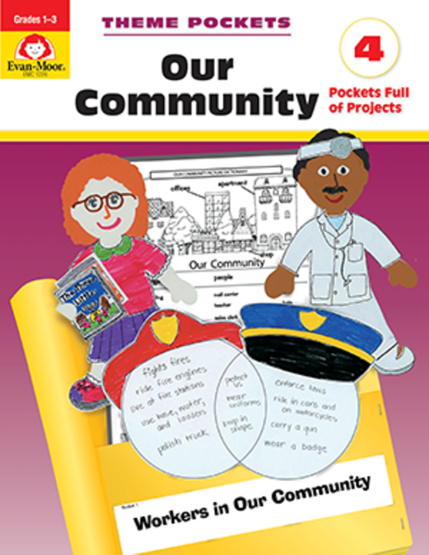 Theme Pockets: Our Community, Grades 1-3 - Teacher Reproducibles, E-book