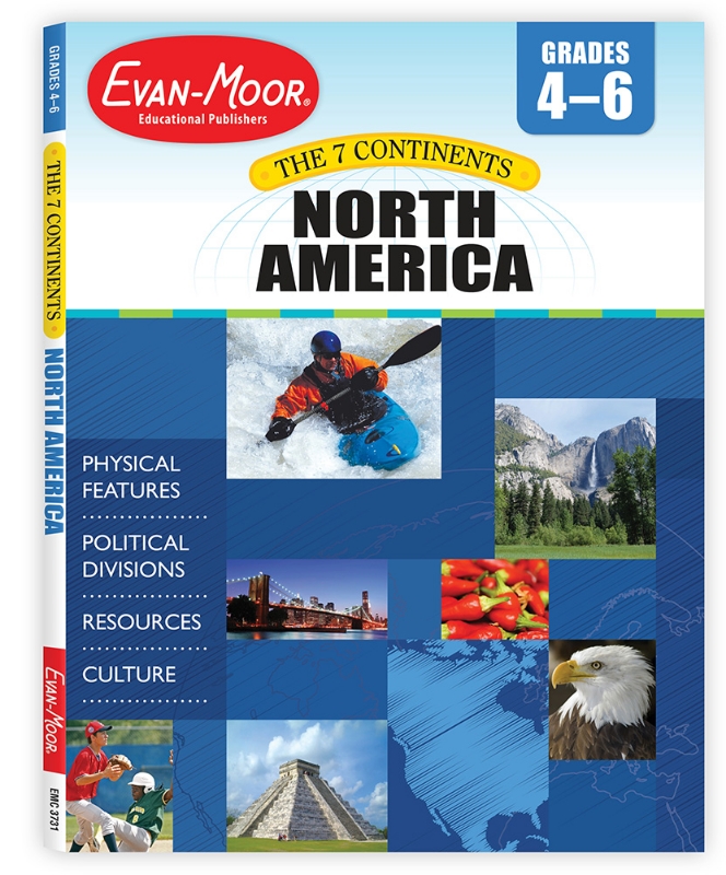 7 Continents: North America, Grades 4-6 - Teacher Resource, Print