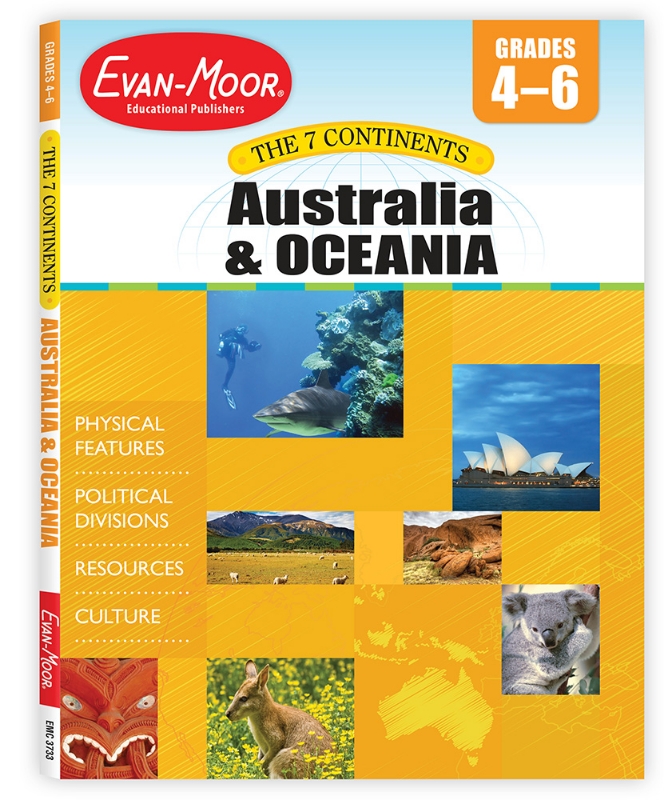 7 Continents: Australia and Oceania, Grades 4-6 - Teacher Reproducibles, Print