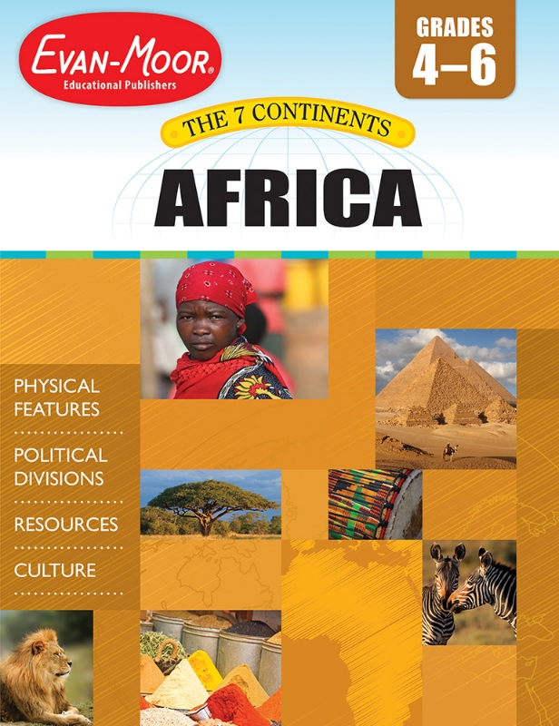 7 Continents: Africa, Grades 4-6 - Teacher Reproducibles, E-book