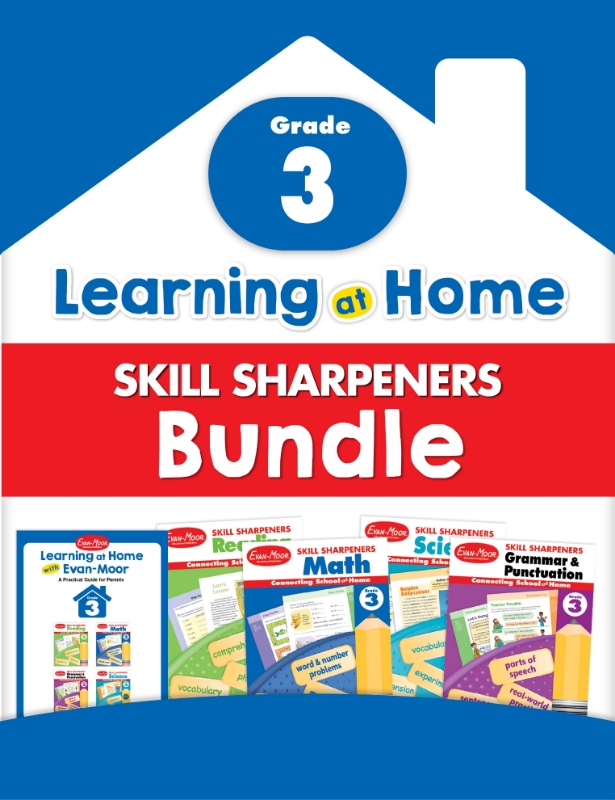 Learning At Home Skill Sharpeners Bundle, Grade 3