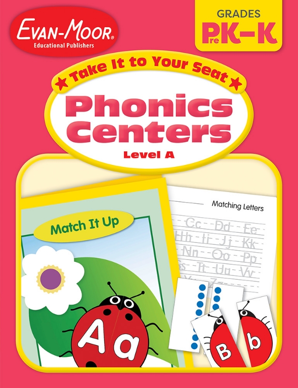 Take It to Your Seat: Phonics Centers, Grades PreK-K (Level A)- Teacher Resource, E-book