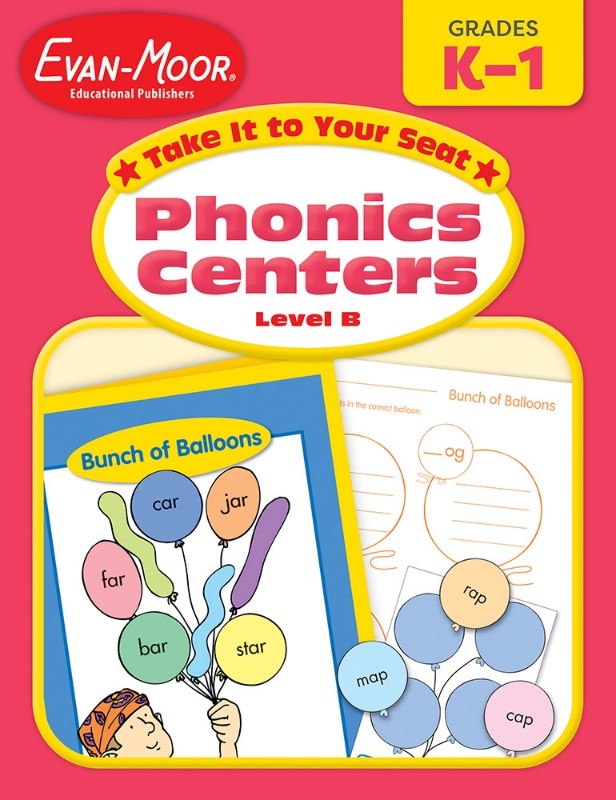 Take It to Your Seat: Phonics Centers, Grades K-1 (Level B)- Teacher Resource, E-book