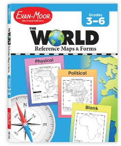 The World - Reference Maps & Forms, Grades 3-6 - Teacher Resource, Print