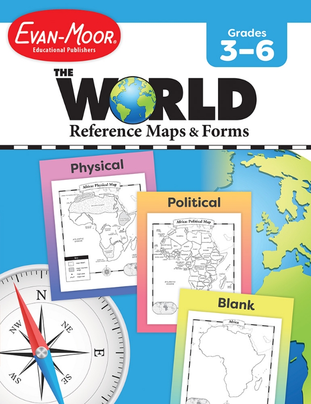 The World - Reference Maps & Forms, Grades 3-6 - Teacher Reproducibles, E-book