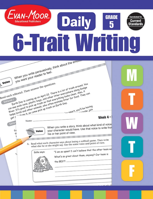 Daily 6-Trait Writing, Grade 5 - Teacher's Edition, E-book