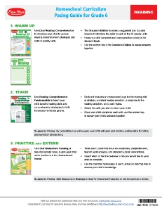 Picture of Pacing Guide: Grade 6