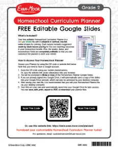 Picture of Homeschool Planner Pack Sheet: Grade 2